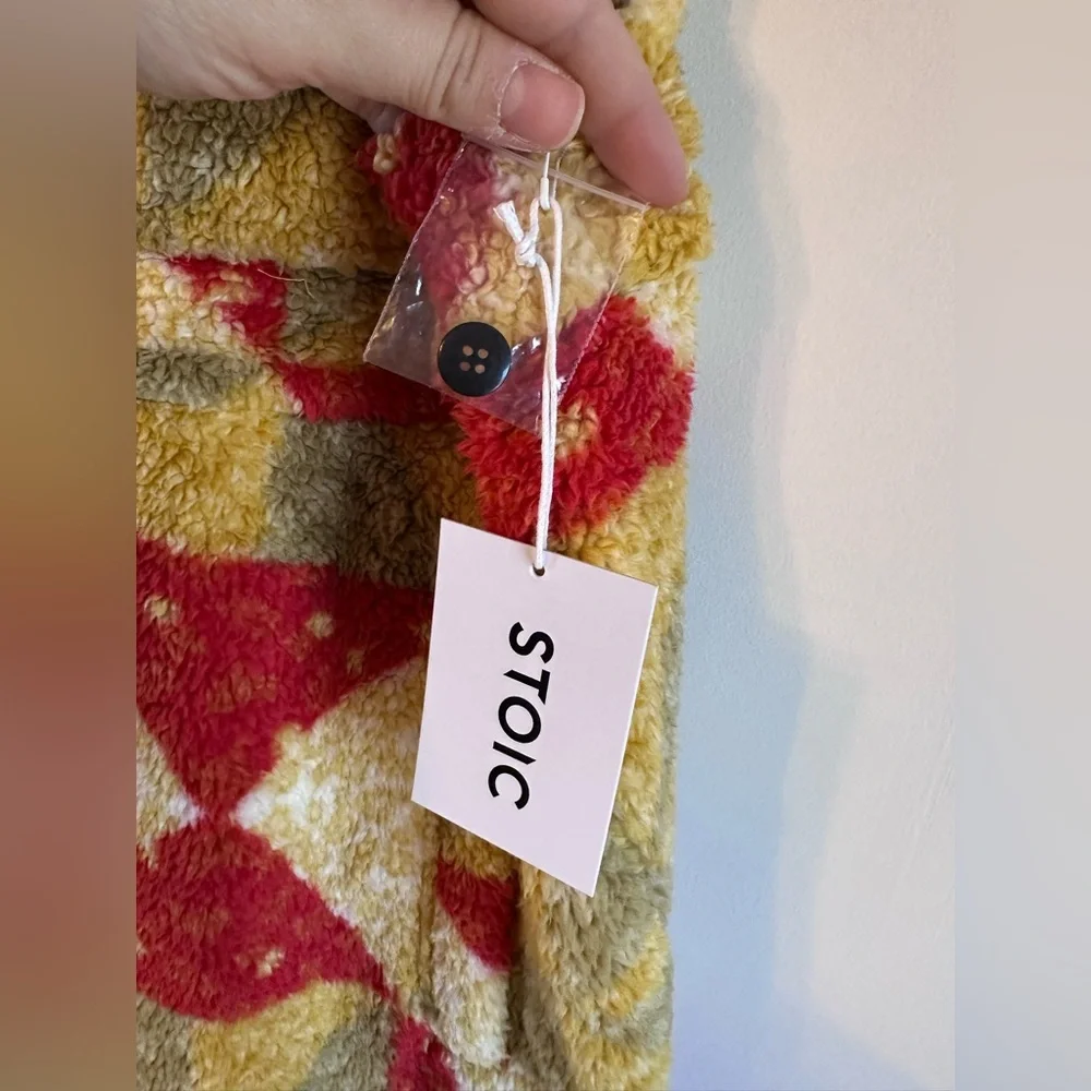 STOIC Colorful Geometric Fleece Overalls-NWT - Picture 6 of 13